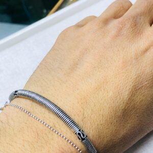 Amazigh Tuareg Sahara Sterling Silver Engraved Bracelet Handmade Jewelry