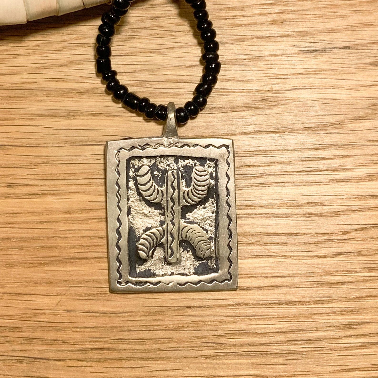 Amazigh Yaz Symbol Necklace Tuareg Inspired Gift Design