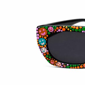Amazigh TISIT Mirror Hand Painted Sunglasses Festival Wear