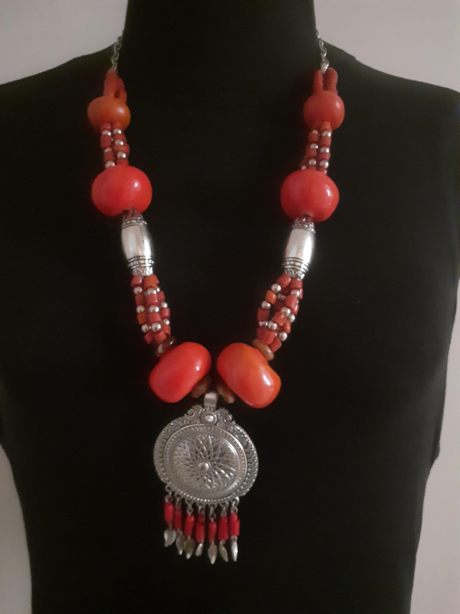 Amazigh Berber Louban Necklace Handmade Traditional Statement Jewelry