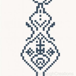 Amazigh Yaz Symbol Folk Art Poster Printable Wall Art Download