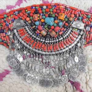 Amazigh Beaded Handmade Traditional Belt with Bohemian Design
