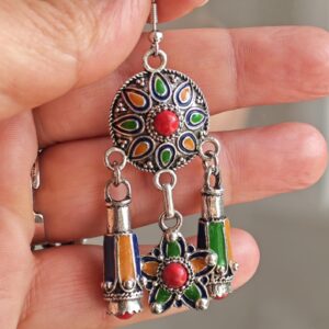 Amazigh Berber Kabyle Earrings with Cultural Heritage Inspired Design