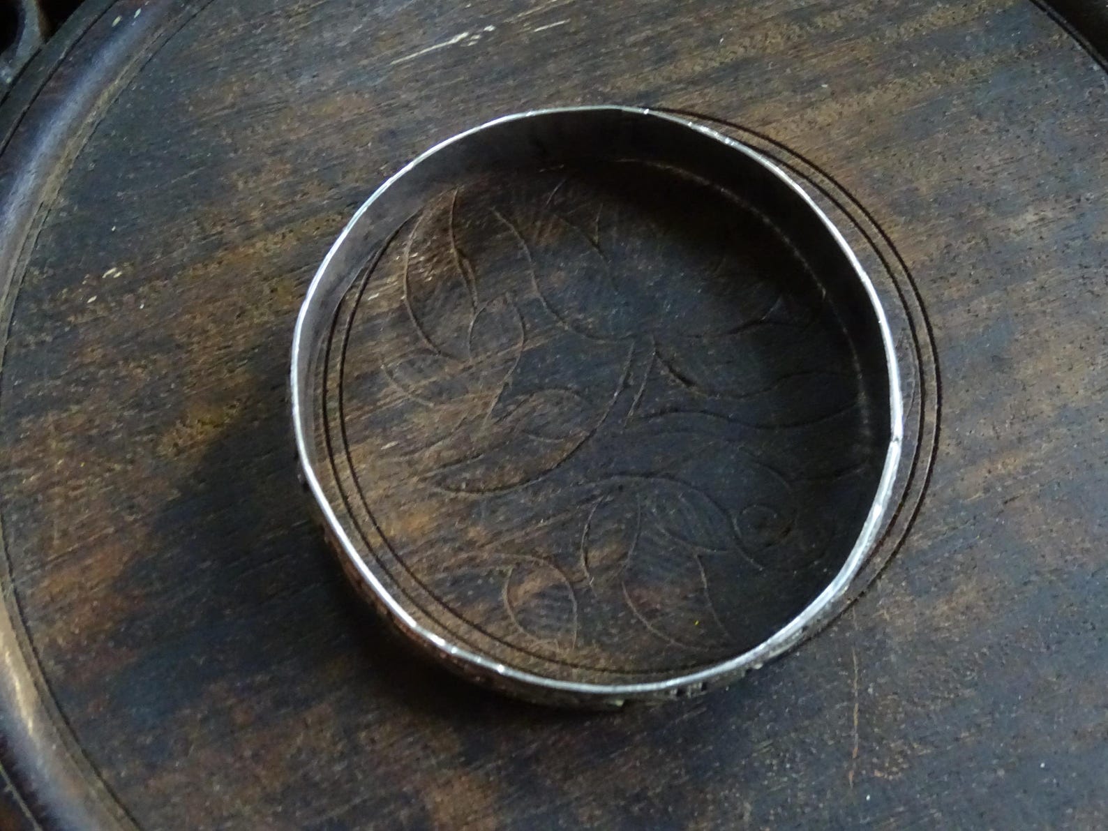 Berber Amazigh High-Grade Fine Silver Hand Etched Filagree Bracelet