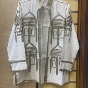 Amazigh Berber Linen Vest with Colorful Embroidery Gilet Sizes