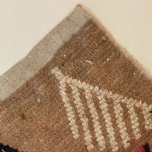 Hand-Knotted Azilal Berber Wool Rug with Tribal Symbol Sampler