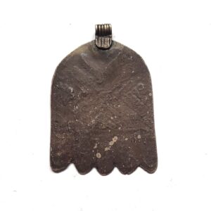 Antique Amazigh Berber Hamsa Khamssa Silver Necklace with Tifinagh Style