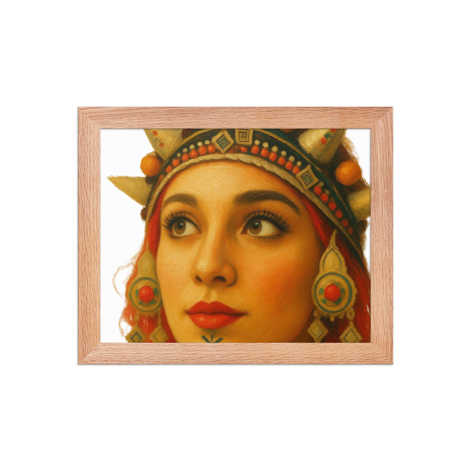 Amazigh Berber Framed Cultural Portrait Poster Premium Matte Wall Art