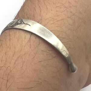 Amazigh Berber Tuareg Sterling Silver Bangle Bracelet African Tribal Jewelry