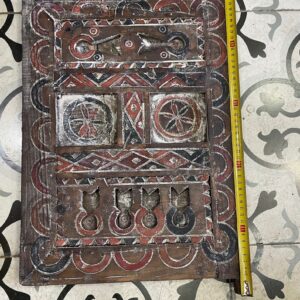 Amazigh Berber Hand Carved Wooden Door Wall Art Panel