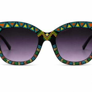 Amazigh Tugz Amlal Crab Hand Painted Recycled Frames Sunglasses