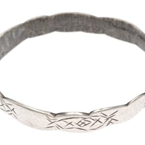 Old Berber Amazigh Silver Bracelet Vintage Mid Century Adornment