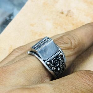 Berber Tuareg Artisanat Silver Ring with Amazigh Tribal Style