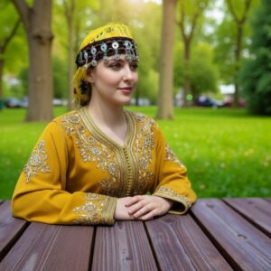 Amazigh Berber Handmade Headband with Silver Tone Hair Jewelry
