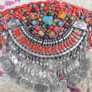 Amazigh Beaded Handmade Traditional Belt with Bohemian Design