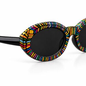 Amazigh Tamazgha Hand Painted Geometric Sunglasses Wall Art