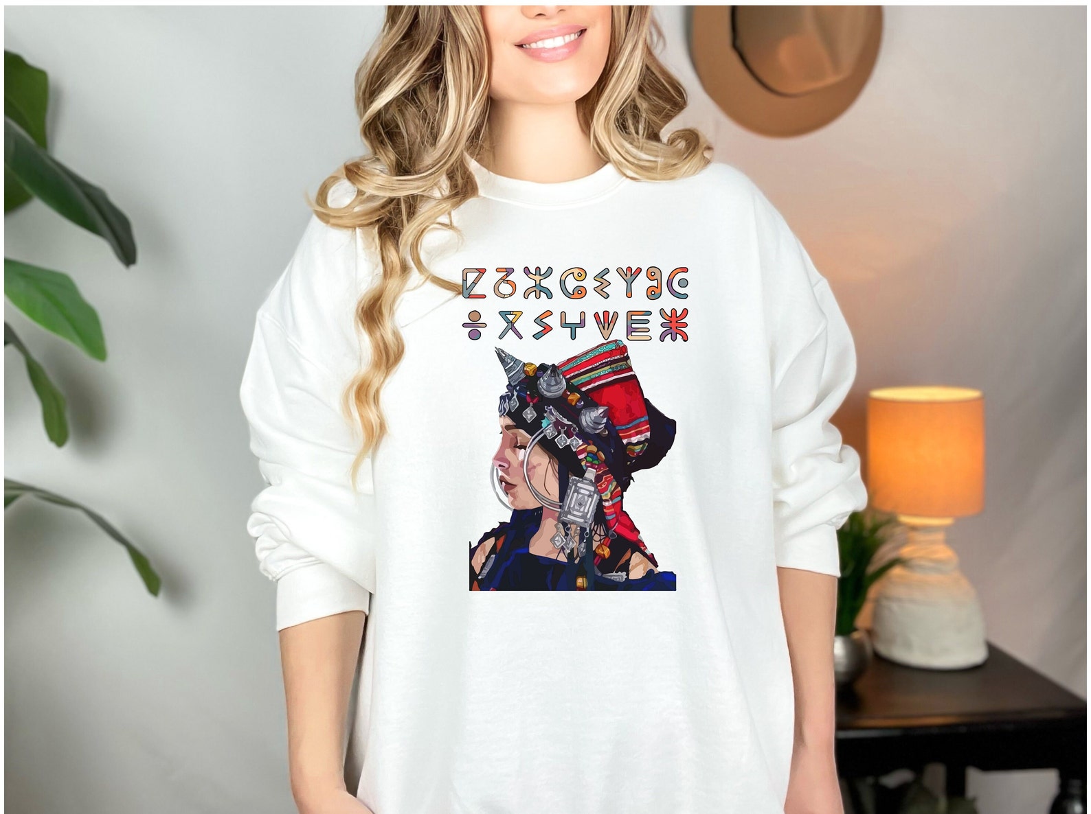 Amazigh Berber Kabyle Tattoo Art Tifinagh Alphabet Your Support T-Shirt