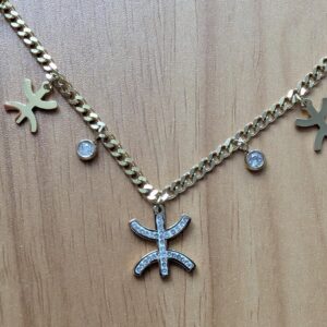 Amazigh Kabyle Tifinagh Yaz Berber Necklace Cadeau with Charms