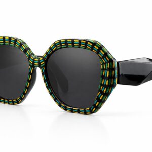 Amazigh ABRID N TAMAZGHA Paths Hand Painted Sunglasses Frames
