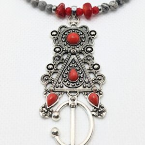 Amazigh Yaz Berber Tizerzit Natural Stone Beads Necklace