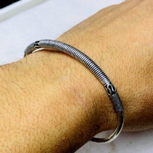 Amazigh Tuareg Sahara Sterling Silver Engraved Bracelet Handmade Jewelry