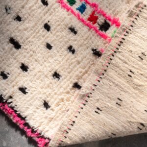 Amazigh Azilal Berber Handmade Wool Rug with Central Motif