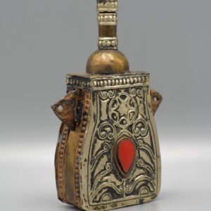 Antique Berber Amazigh Amulet Flask Metalwork Islamic Necklace