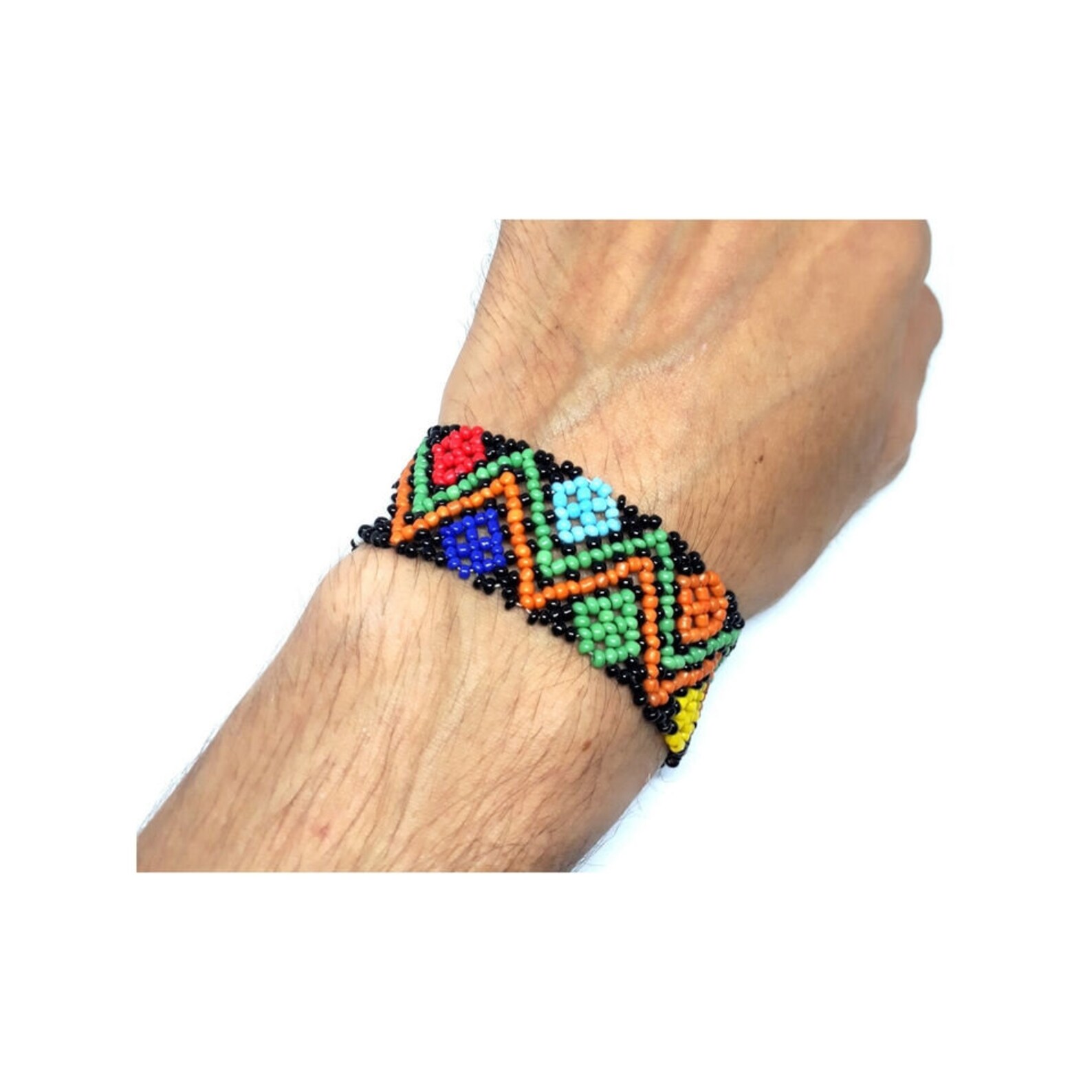 Amazigh Berber Mdejja Agate Bracelet with Anklet Chain Inspired Design