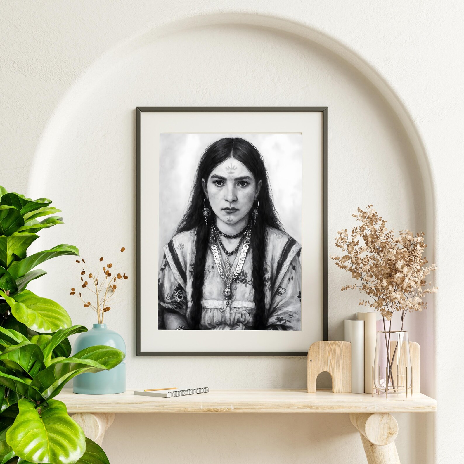 Amazigh Berber Woman Portrait Digital Download Art Print