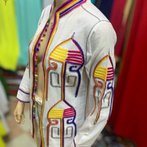 Amazigh Berber Embroidery Gilet All Sizes Linen Colorful Vest