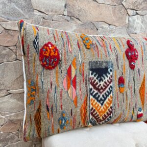 Tazenakht Berber Amazigh Cover One of a Kind Pillow