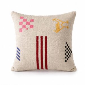 Handwoven Amazigh Berber Wool Cushion Cover Accent Pillow