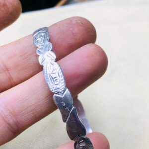 Amazigh Tuareg Sahara Silver Tribal Engraved Heritage Bracelet