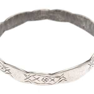 Old Berber Amazigh Silver Bracelet Vintage Mid Century Adornment