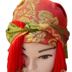 Amazigh Berber Guettib Head Scarf with Khenifra Tassels