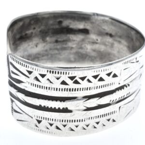 Antique Berber Amazigh Heavy Silver Tunisia Cuff Bracelet