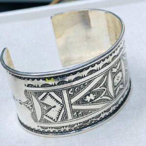 Amazigh Tuareg Berber Gravé Maroc Bracelet Silver Engraved Jewelry