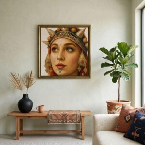 Amazigh Berber Framed Cultural Portrait Poster Premium Matte Wall Art