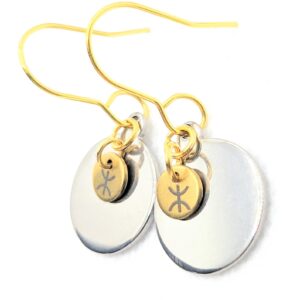 Amazigh Berber Modern Earrings with Traditional Inspired Design