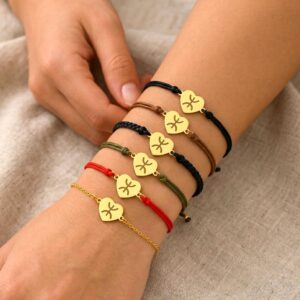 Amazigh Berber Yaz Heart Bracelet Kabyle Stainless Steel Jewelry