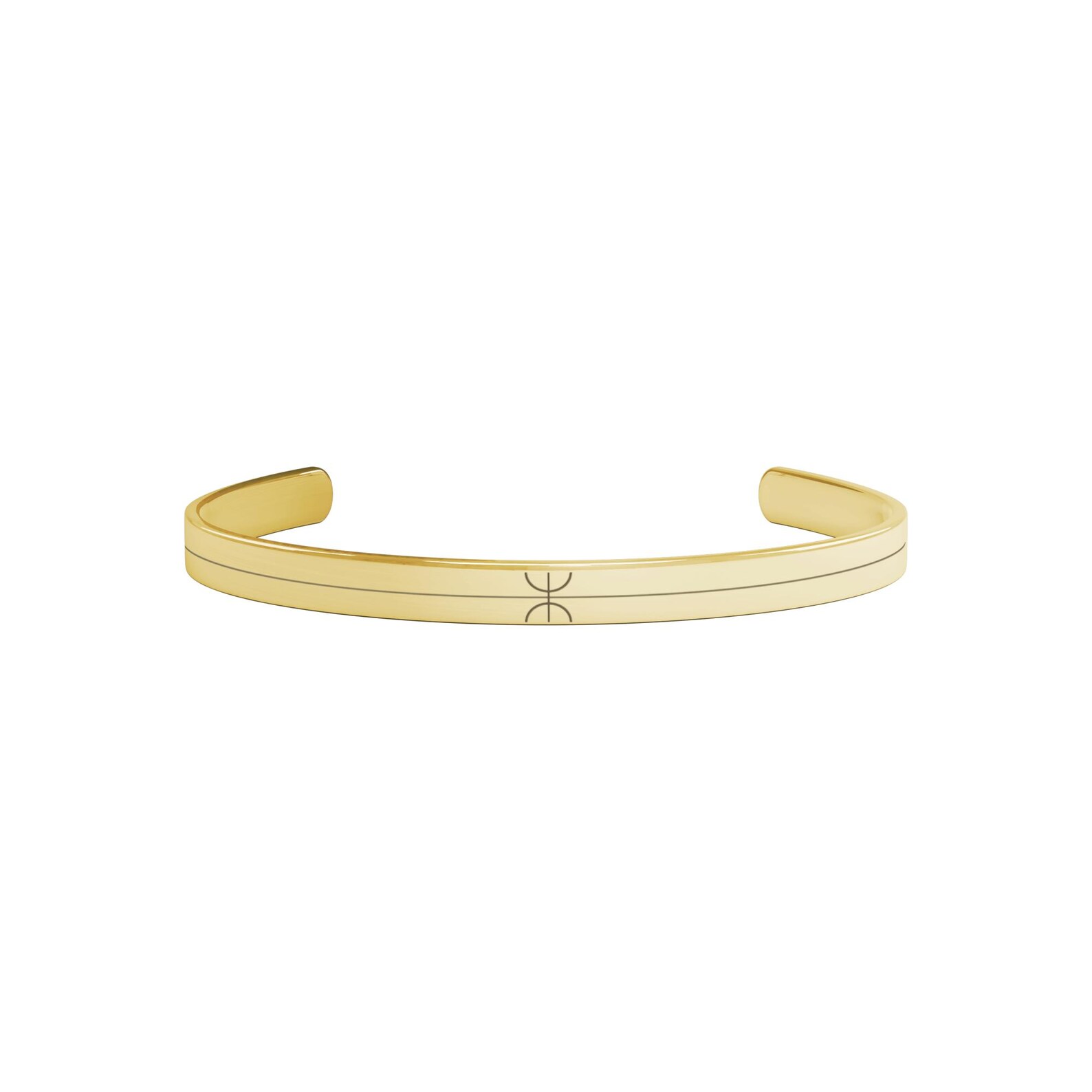 Amazigh Berber Tifinagh Yaz Symbol Cuff Modern Bracelet
