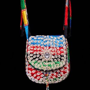 Amazigh Cowrie Crossbody Bag Handmade Boho Tribal Style