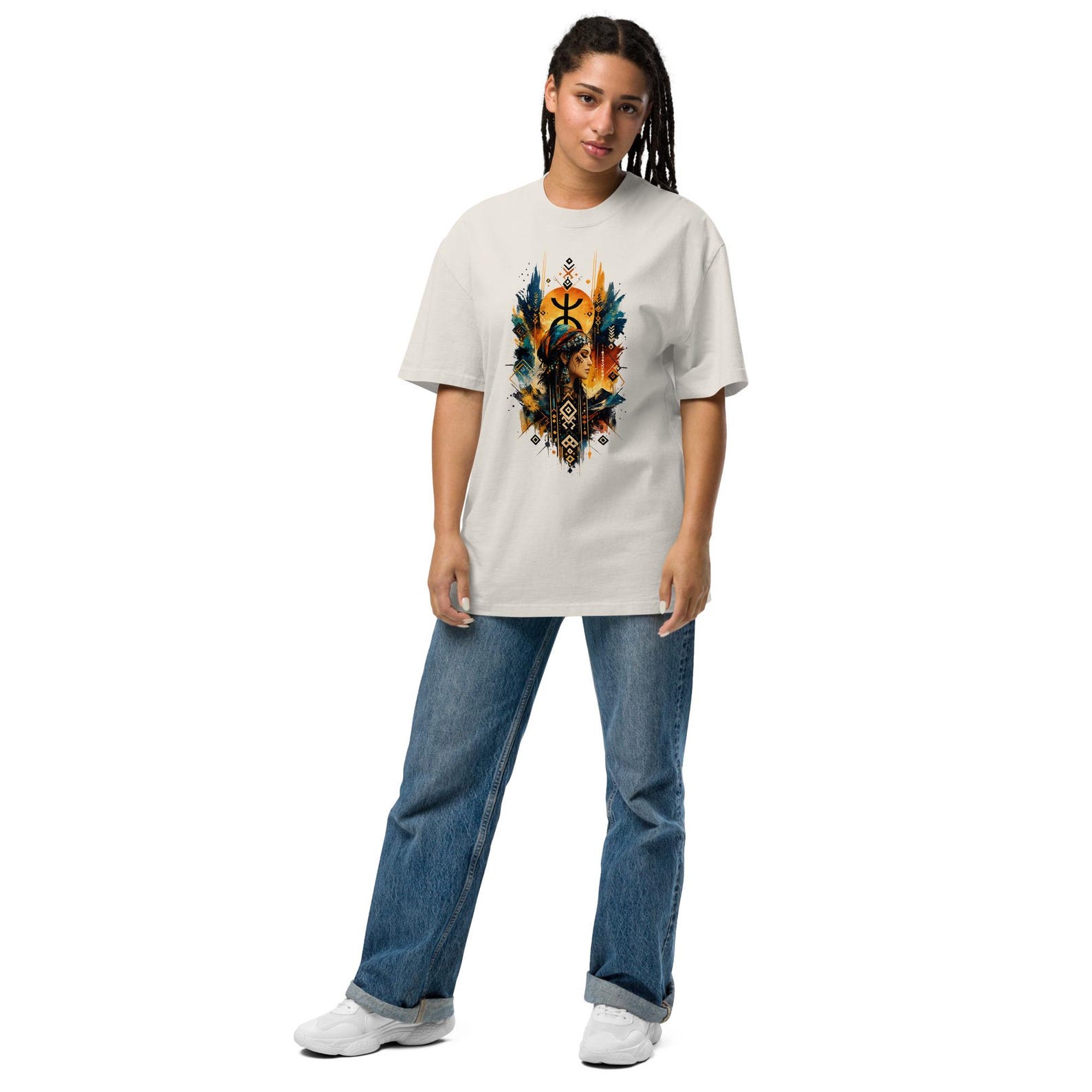 Amazigh Berber Graphic Modern Colorful Streetwear Symbol Art T-Shirt