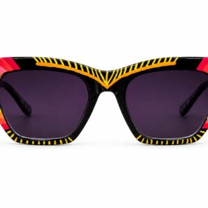 Amazigh TAZWAGT Hand Painted Sunset Sunglasses Recycled Wear