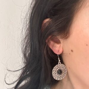 Vintage Berber Amazigh Silver Plated Earrings with Bohemian Design