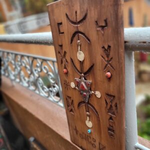 Amazigh Berber Handmade Cedar Wood Panel Wall Art