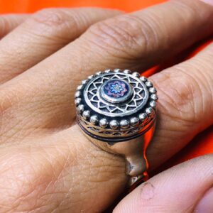 Berber Amazigh Tuareg métal Ring with Hand Engraved Tribal Motifs