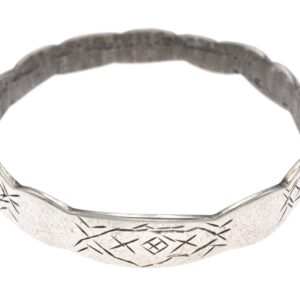 Old Berber Amazigh Silver Bracelet Vintage Mid Century Adornment