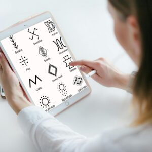 Berber Amazigh Kabyle Tattoo Symbols Digital Download Designs