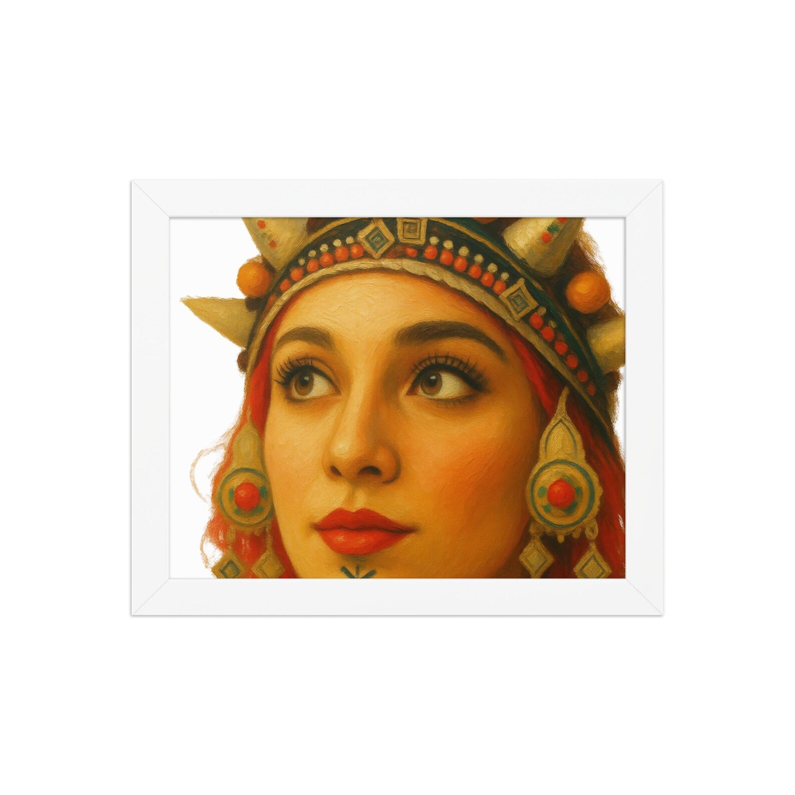 Amazigh Berber Framed Cultural Portrait Poster Premium Matte Wall Art